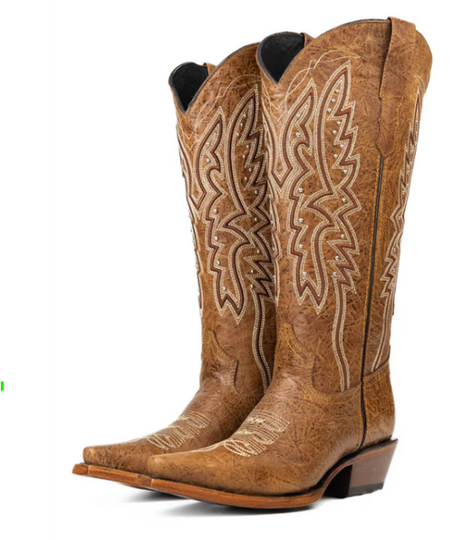 Alexa Midi Wide Calf Snip Toe Cowgirl Boot