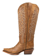 Alexa Midi Wide Calf Snip Toe Cowgirl Boot