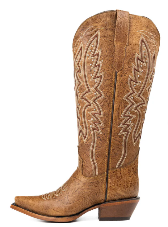 Alexa Midi Wide Calf Snip Toe Cowgirl Boot