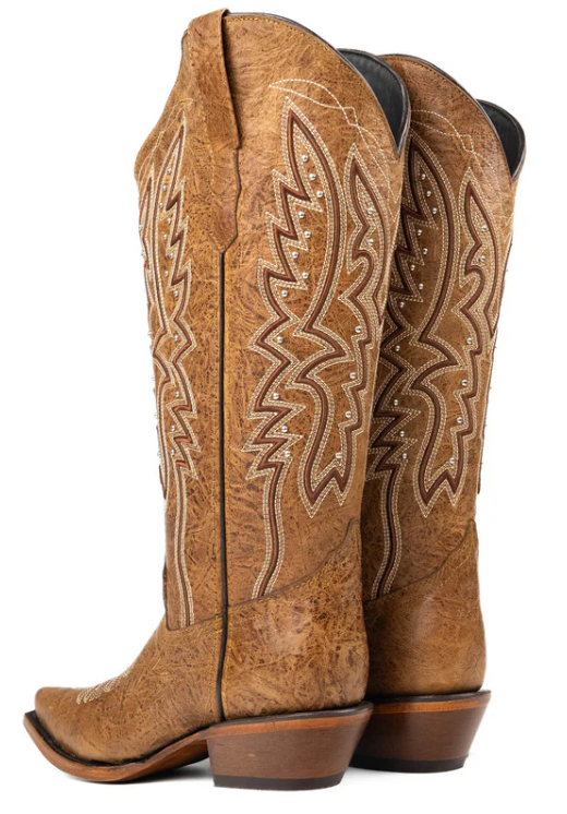 Alexa Midi Wide Calf Snip Toe Cowgirl Boot
