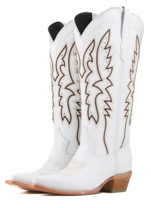 Alexa Midi Wide Calf Snip Toe Cowgirl Boot