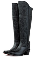 Amour Knee High Red Bottom Snip Toe Cowgirl Boot