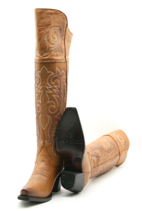 Amour Knee High Snip Toe Cowgirl Boot