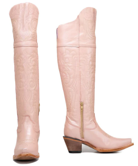Amour Knee High Snip Toe Cowgirl Boot