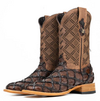 Bradley Pirarucu Square Toe Cowboy Boot – Gloss