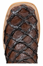 Bradley Pirarucu Square Toe Cowboy Boot – Gloss
