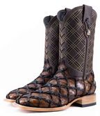 Bradley Pirarucu Square Toe Cowboy Boot
