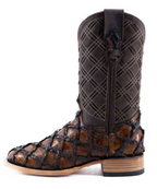 Bradley Pirarucu Square Toe Cowboy Boot