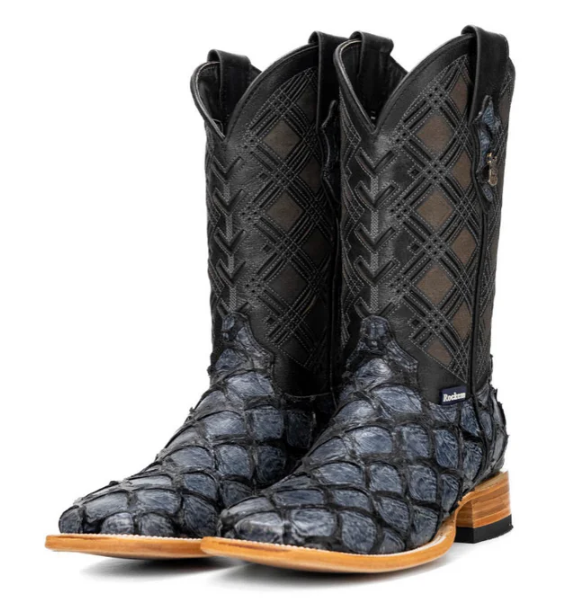 Bradley Pirarucu Square Toe Cowboy Boot