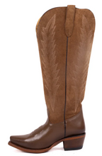 Brianna Tall Wide Calf Snip Toe Cowgirl Boot
