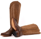 Brianna Tall Wide Calf Snip Toe Cowgirl Boot