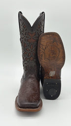 Flor de Luz Tooled Square Toe Cowgirl Boot