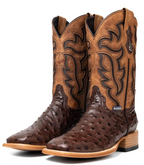 Bruce Ostrich Square Toe Cowboy Boot