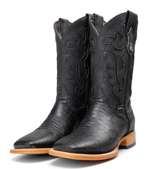 Bruce Lizard Square Toe Cowboy Boot