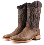 Bruce Lizard Square Toe Cowboy Boot