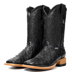 Bruce Ostrich Square Toe Cowboy Boot