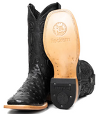Bruce Ostrich Square Toe Cowboy Boot