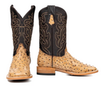 Bruce Ostrich Square Toe Cowboy Boot