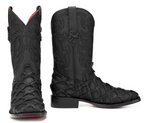 Bruce Shelby Pirarucu Red Bottom Square Toe Cowboy Boot