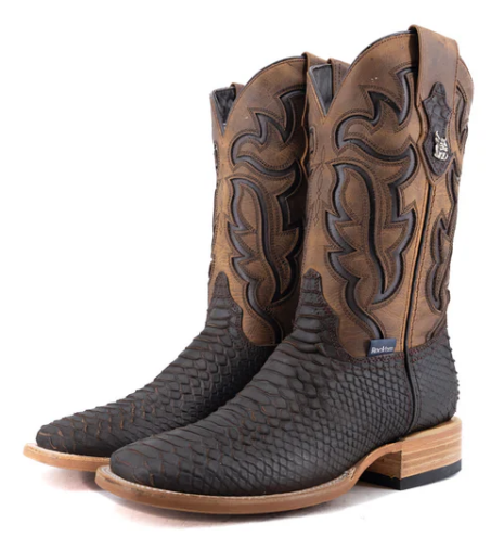 Bruce Matte Python Square Toe Cowboy Boot