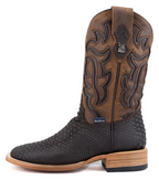 Bruce Matte Python Square Toe Cowboy Boot