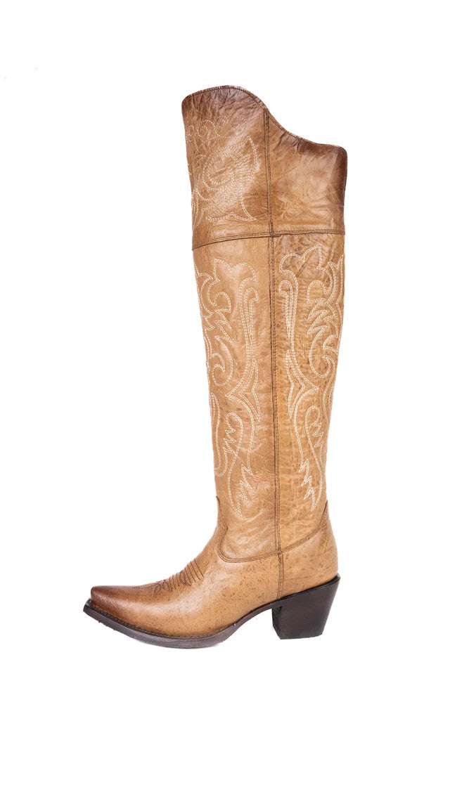 Amour Knee High Snip Toe Cowgirl Boot
