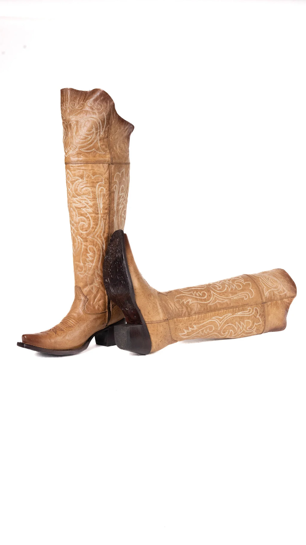 Amour Knee High Snip Toe Cowgirl Boot
