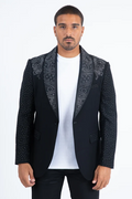 Double Button Rhinestone Blazer