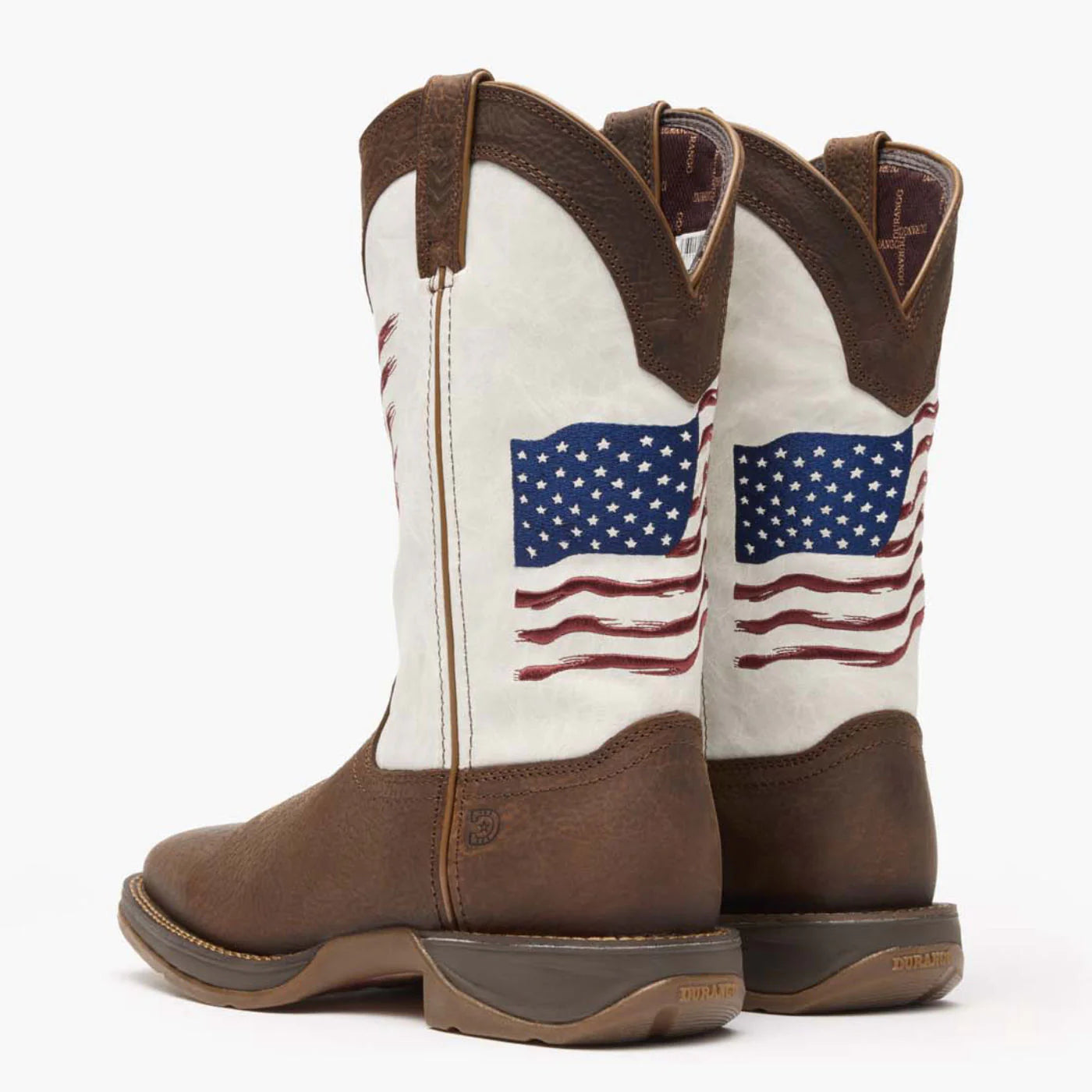 Durango® Rebel Distressed Flag Embroidery Western Boot Style No. DDB0312