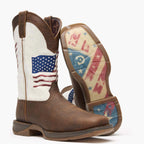 Durango® Rebel Distressed Flag Embroidery Western Boot Style No. DDB0312