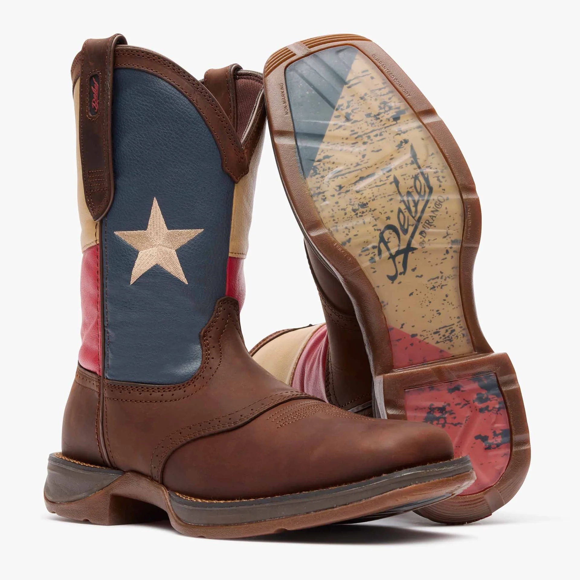 Durango® Rebel Texas Flag Western Boot Style No. DB4446