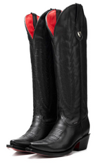 Eleanor Tall Red Bottom Snip Toe Cowgirl Boot