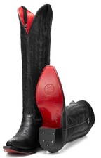 Eleanor Tall Red Bottom Snip Toe Cowgirl Boot