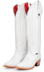 Eleanor Tall Red Bottom Snip Toe Cowgirl Boot