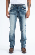 Holt Corded Chevron Bootcut Jean - Back pocket detail