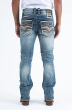 Holt Corded Chevron Bootcut Jean - Front view