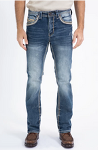 Holt Flat Chevron Bootcut Jean - Back pocket detail