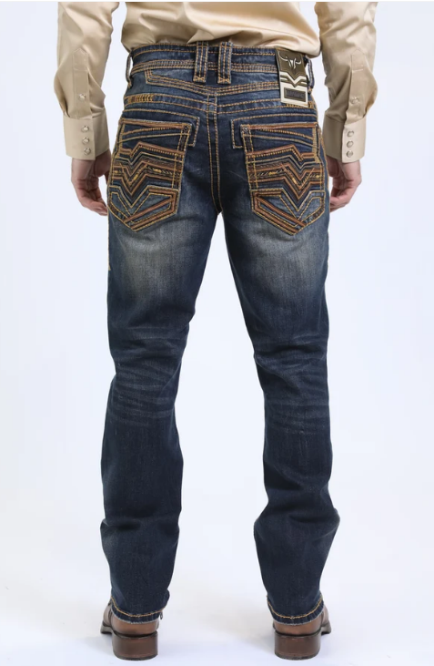 Holt Ridge Chevron Bootcut Jean Dark Stone - Front view
