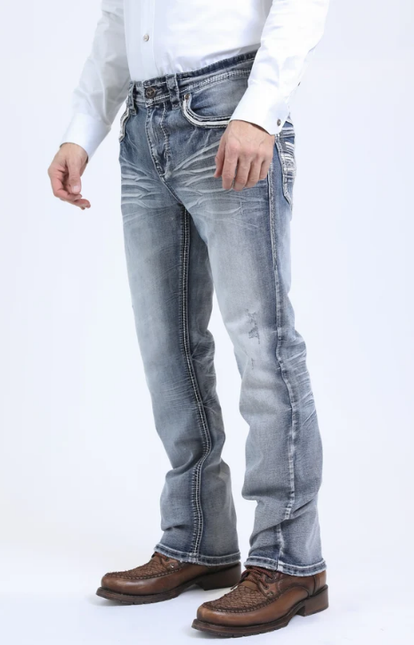 Holt Ridge Chevron Bootcut Jean - Front view