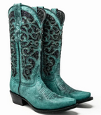 JD0027 Wildflowers Retro Western Boot