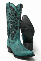 JD0027 Wildflowers Retro Western Boot