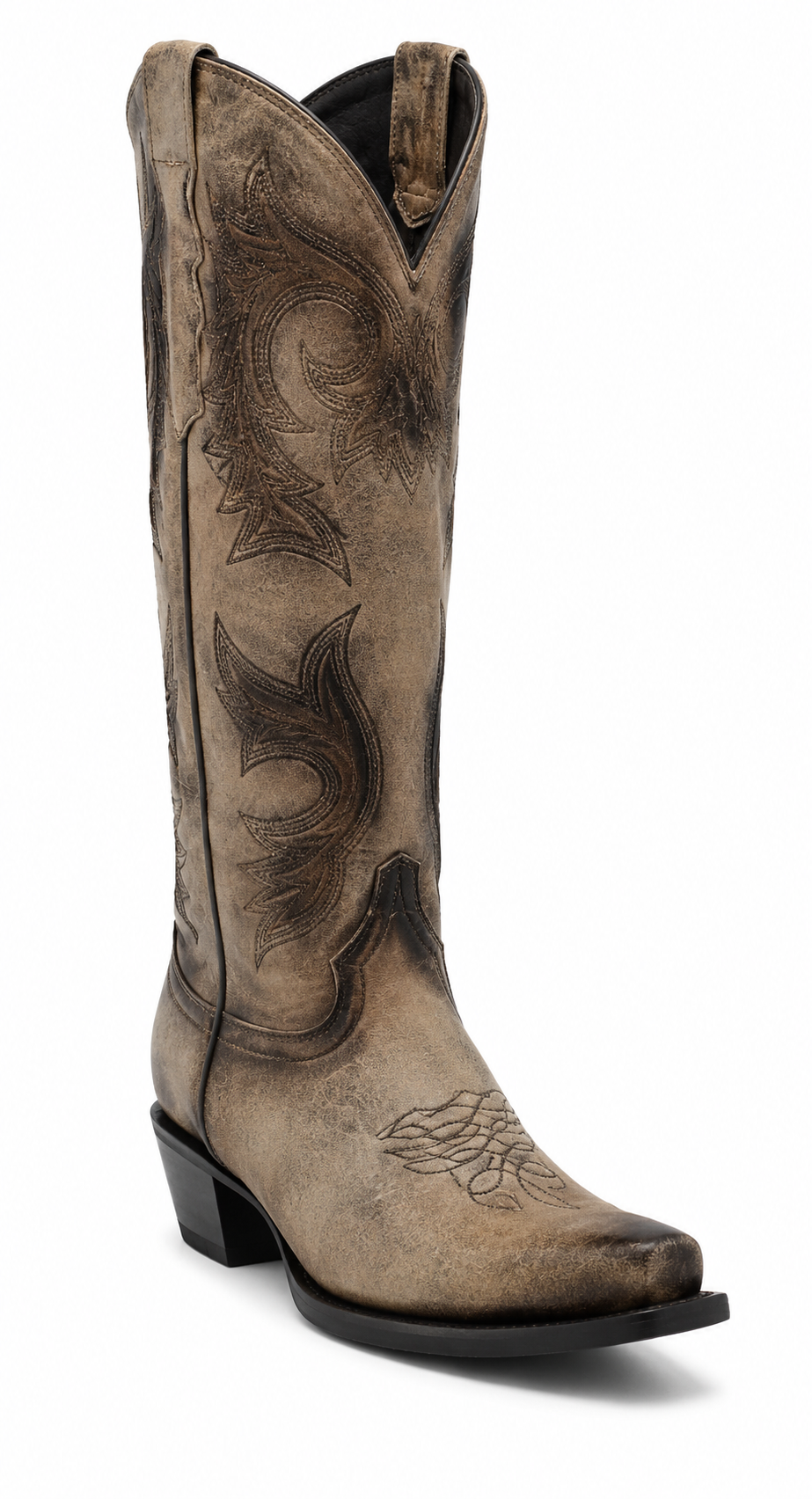 JD0034 Suede Tall Retro Boot