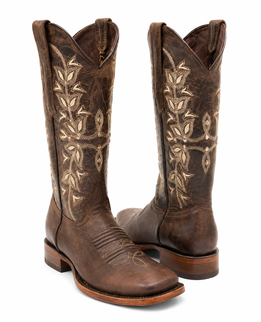 Kany Siberia H57 women's brown embroidered cowboy boot