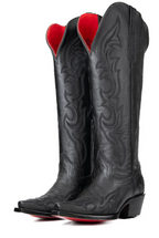 Jenny Tall Red Bottom Wide Calf Snip Toe Cowgirl Boot