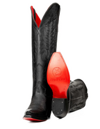 Kaylee Tall Red Bottom Wide Calf Snip Toe Cowgirl Boot