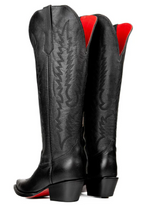 Kaylee Tall Red Bottom Wide Calf Snip Toe Cowgirl Boot