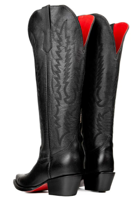 Kaylee Tall Red Bottom Wide Calf Snip Toe Cowgirl Boot