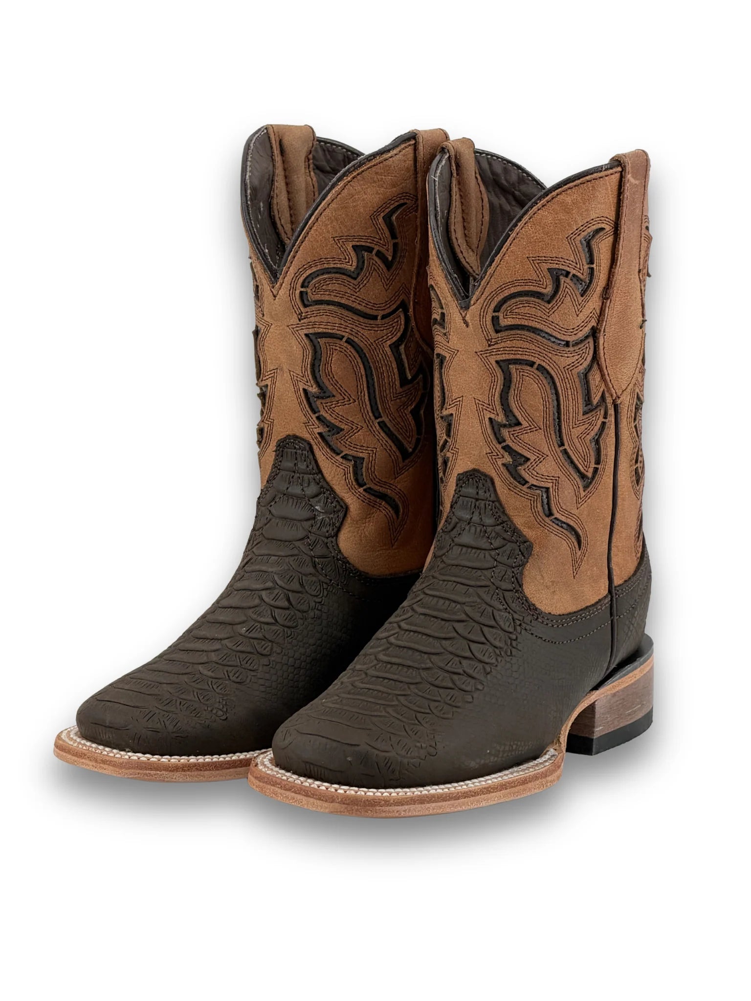 Little Kids Bruce Python Matte Boy Boot