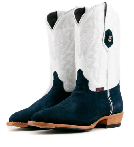 Maverick Roughout Round Toe Cowboy Boot