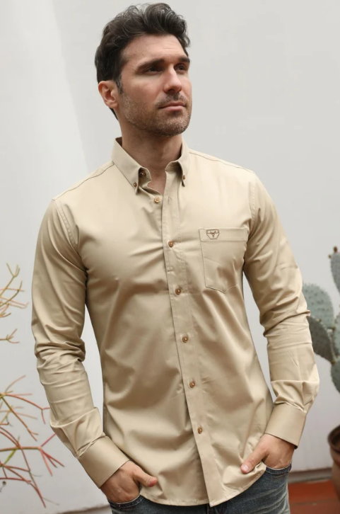 Platini Modern Fit Stretch Long Sleeve Dress Shirt
